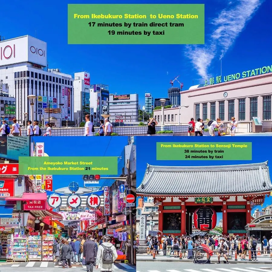 Love Ikebukuro: Central Stay near Yamanote Line with WiFi Tokyo