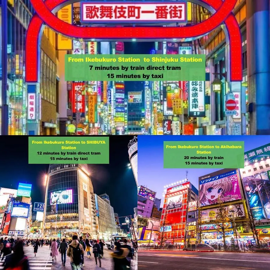 Apartment Love Ikebukuro: Central Stay near Yamanote Line with WiFi Tokyo